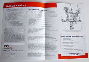 Esci inside brochure