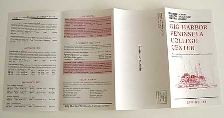 a college brochure